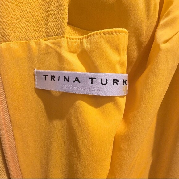 Trina Turk Beautiful yellow Mimosa jumpsuit Sz M - Picture 5 of 7